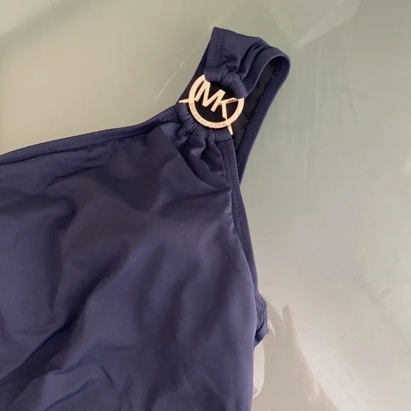 Michael Michael Kors Bathing Suit One Piece Swimsuit Navy Size 4 - Picture 5 of 6